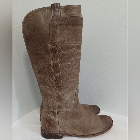 Frye tall boots smoky gray leather size 8.5B - Picture 5 of 13